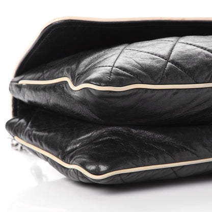 Chanel Lambskin East West Accordion Flap Black 19 of 23