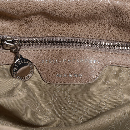 Stella McCartney Faux Leather Shaggy Deer Falabella Foldover Tote Taupe 9 of 11