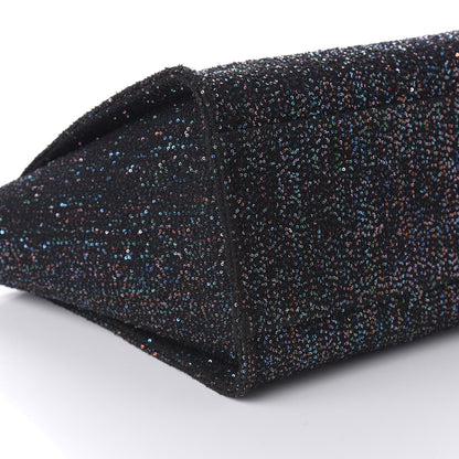 Chanel Calfskin Sequin Medium Deauville Tote Black 7 of 11