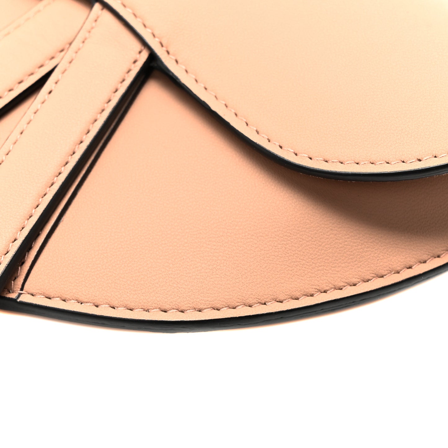 Ultra Matte Calfskin Saddle Belt Bag Rose Des Vents