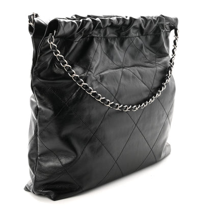 Chanel Shiny Calfskin Quilted Small Chanel 22 Black 4 of 11