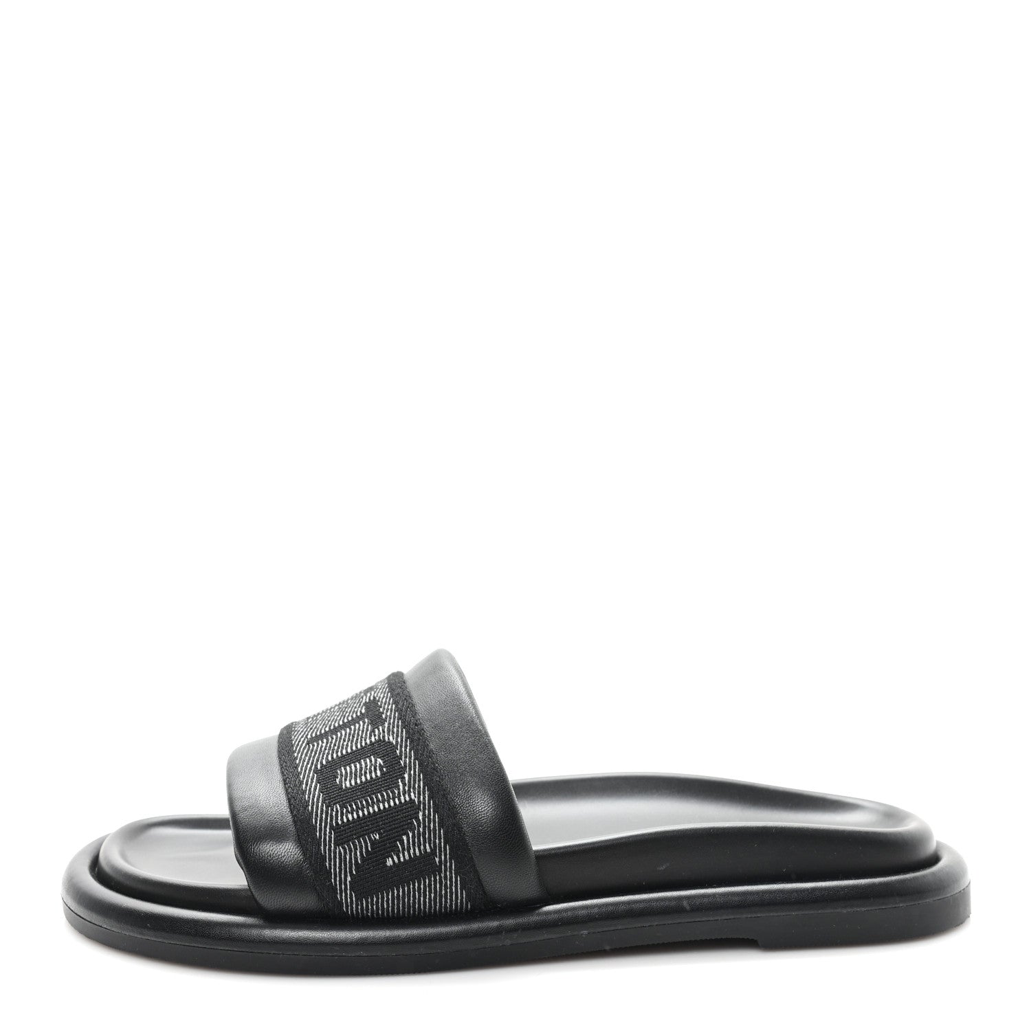 Louis Vuitton Logo Slide Sandals 39 Black 1 of 10