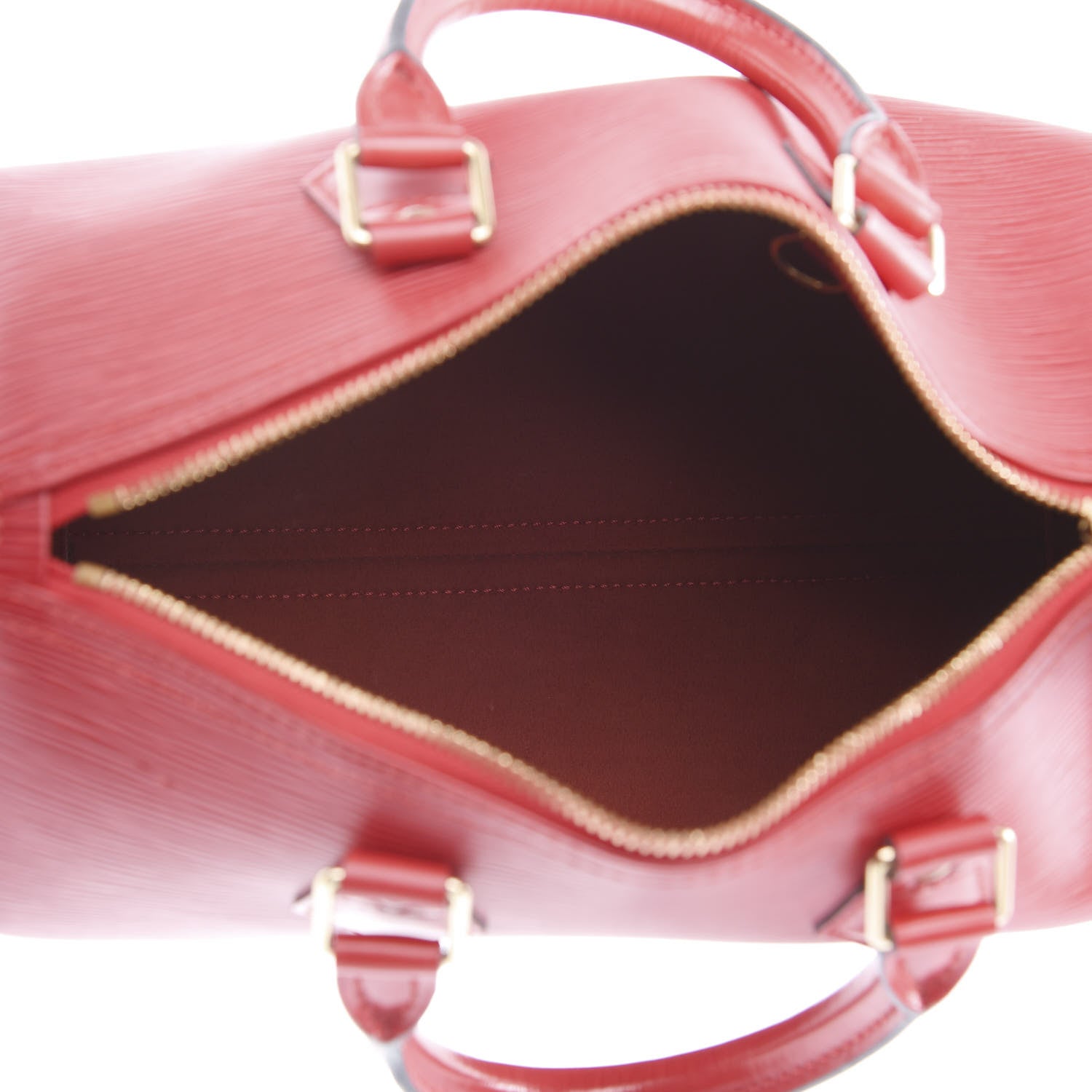 Louis Vuitton Epi Speedy 25 Castillan Red 5 of 11