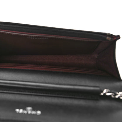 Chanel Lambskin Quilted Wallet On Chain WOC Black 10 of 10