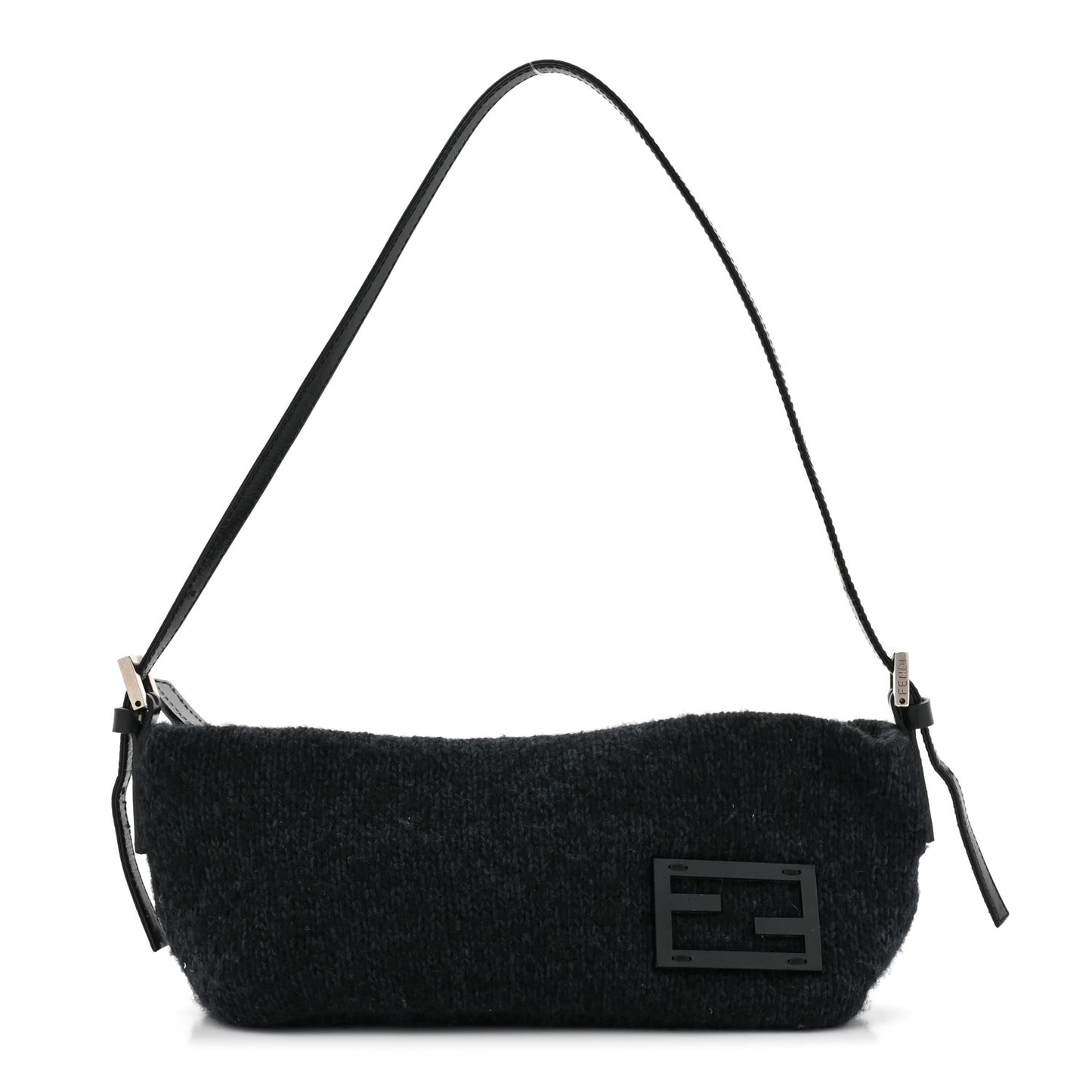 Wool Pochette Black Blue