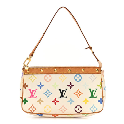 Louis Vuitton Monogram Multicolor Pochette Accessories White 1 of 15