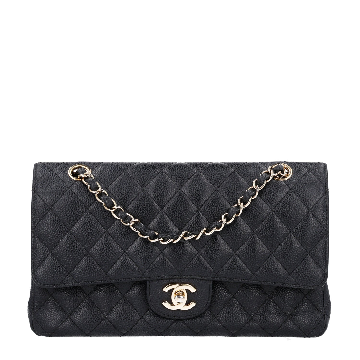 Chanel Caviar Quilted Medium Double Flap Black 1 of 10