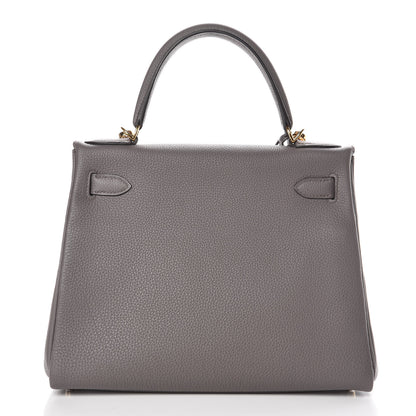 Hermes Togo Kelly Retourne 28 Etain 5 of 40