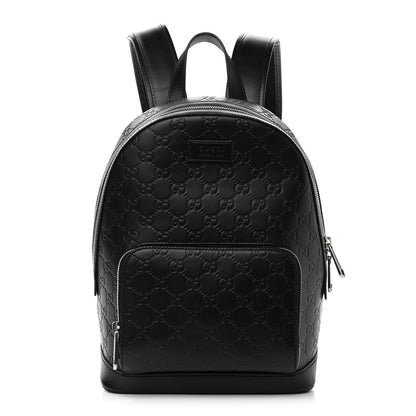 Gucci Guccissima Signature Small Day Backpack Black 1 of 11