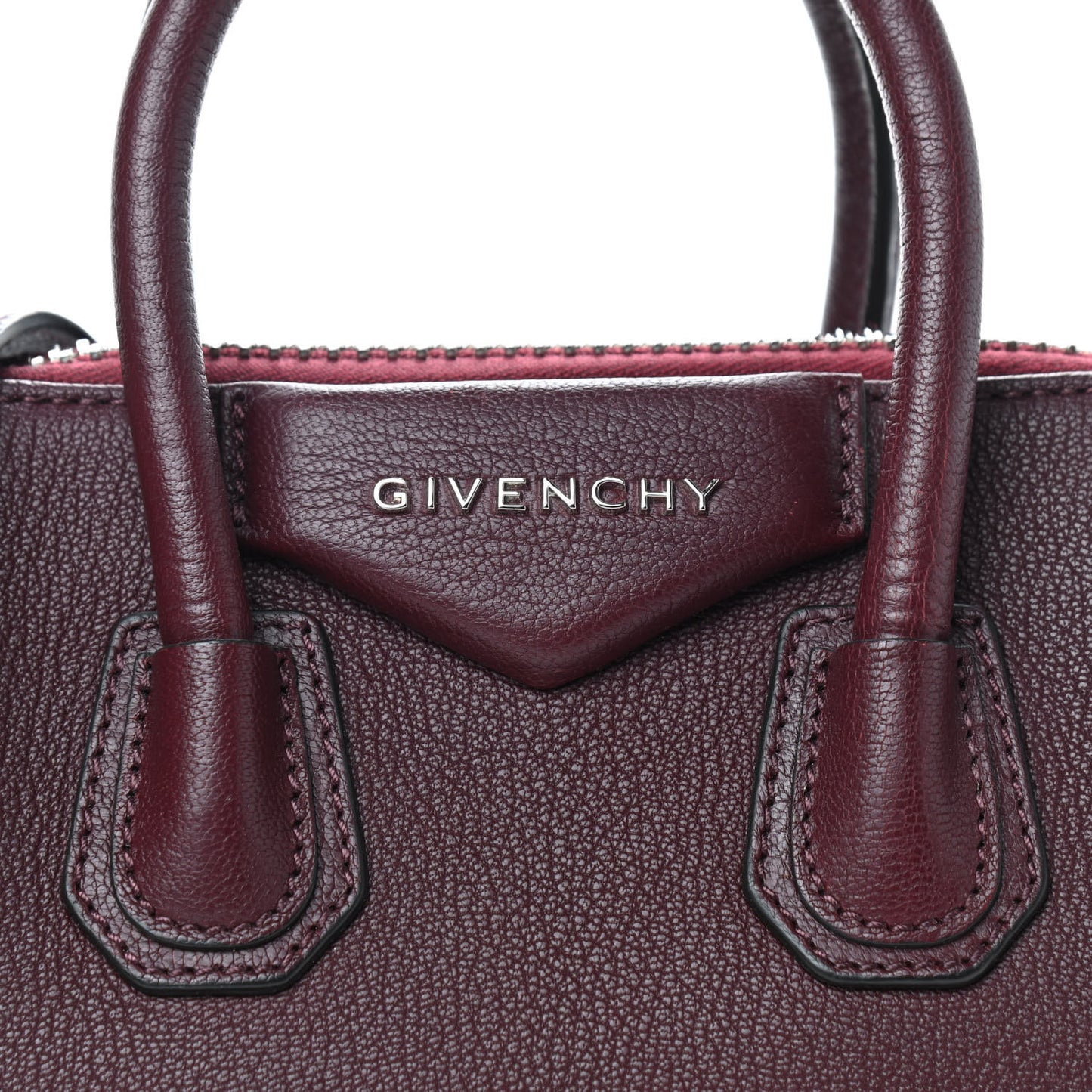 Sugar Goatskin Mini Antigona Aubergine