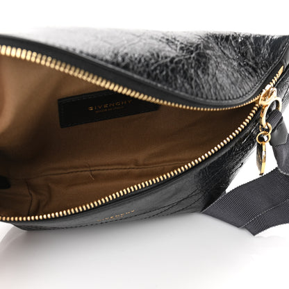 Givenchy Crackle Calfskin ID Belt Bag Black 5 of 10
