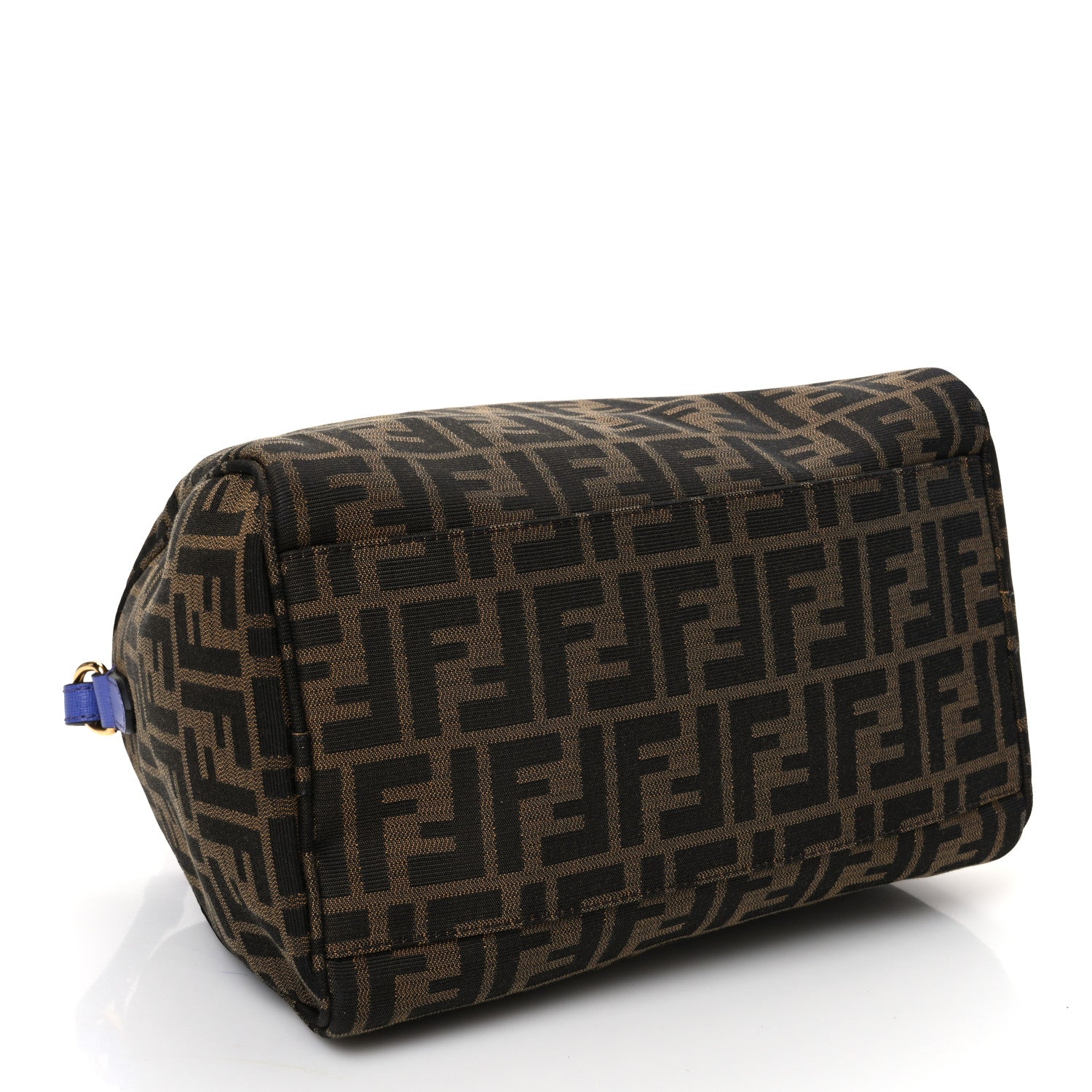 Fendi Zucca Vitello Elite Small Boston Tobacco Viola Cassis 4 of 10