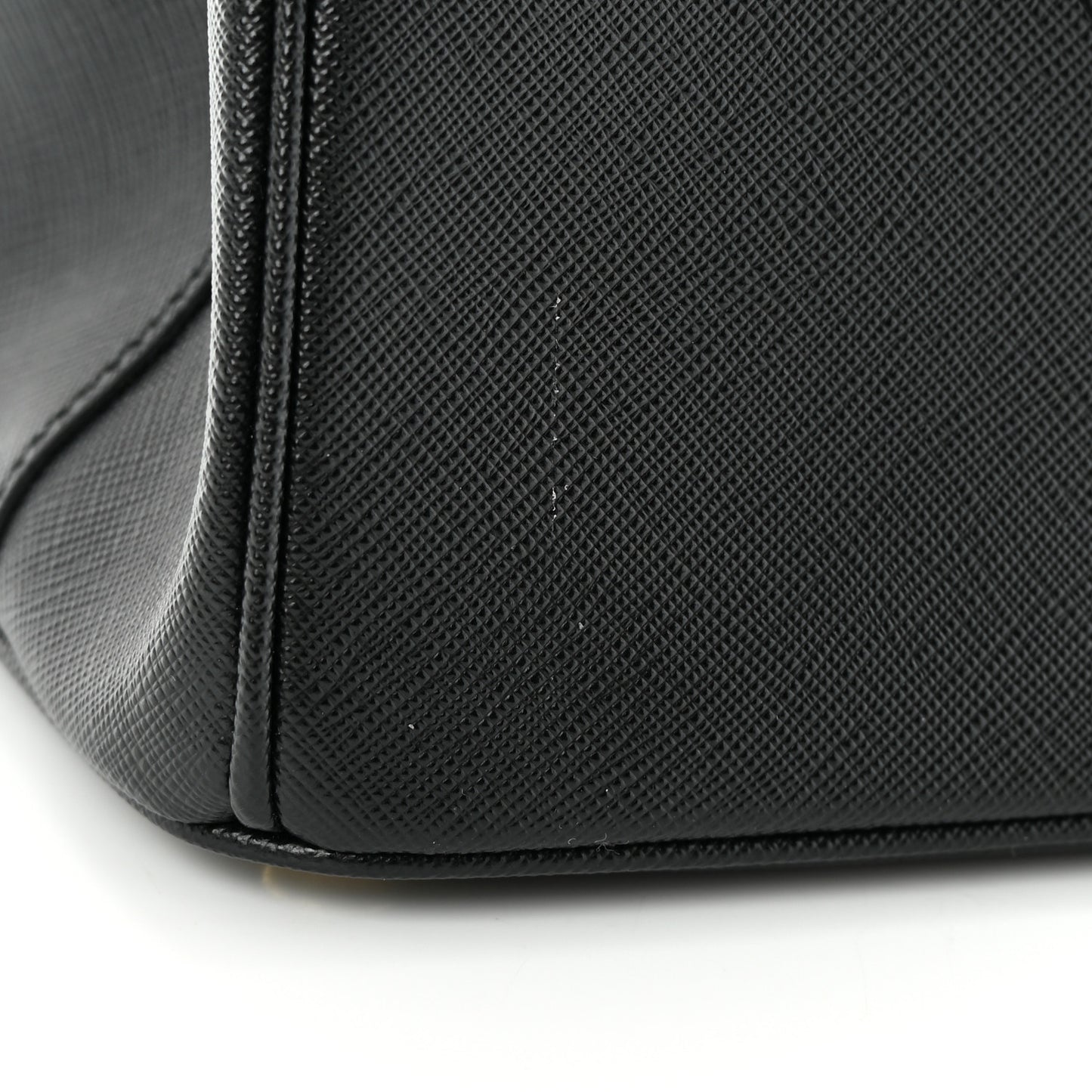 Saffiano Small Galleria Double Zip Tote Black
