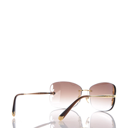 Louis Vuitton Lily Sunglasses Z0371U Brown Glitter 4 of 9