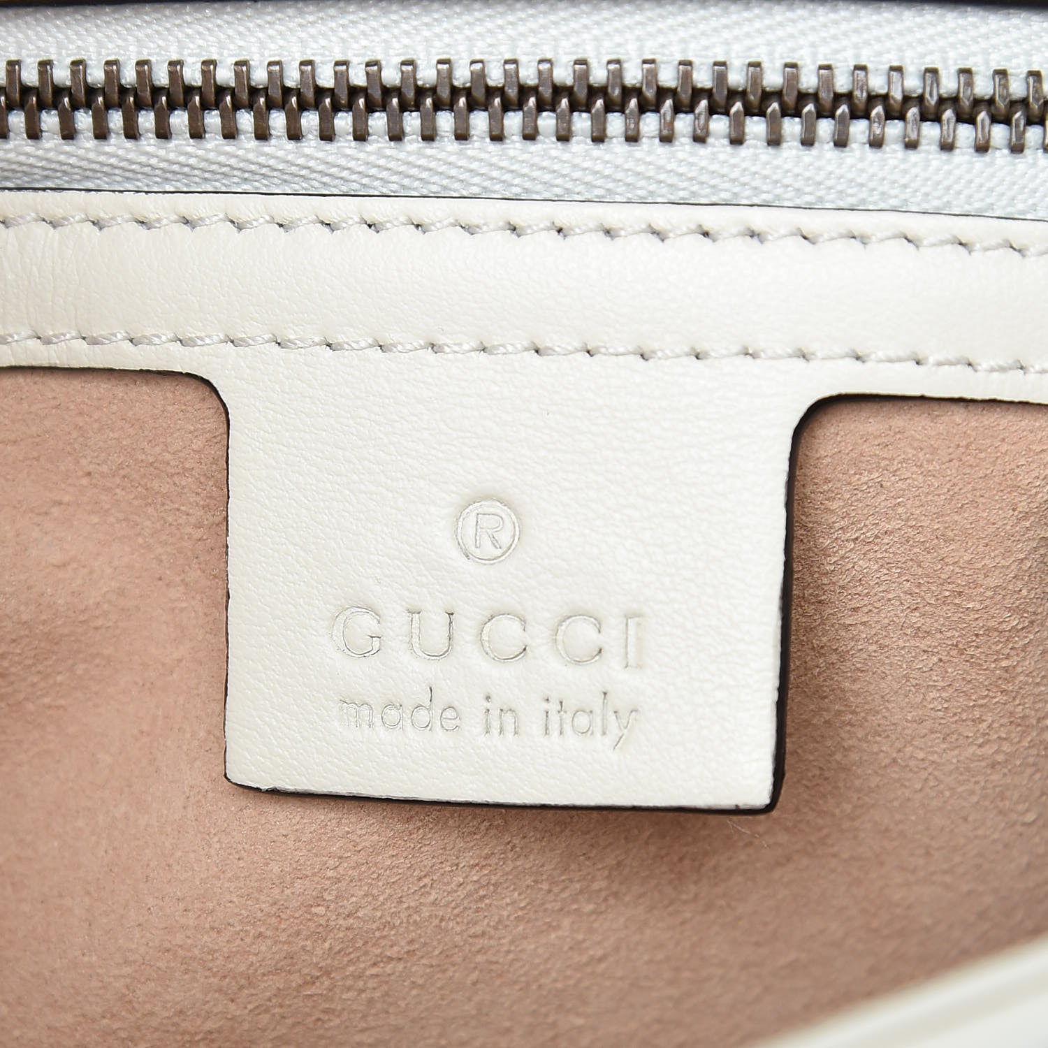 Gucci Calfskin Matelasse Small GG Marmont Shoulder Bag White 7 of 10