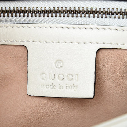 Gucci Calfskin Matelasse Small GG Marmont Shoulder Bag White 7 of 10