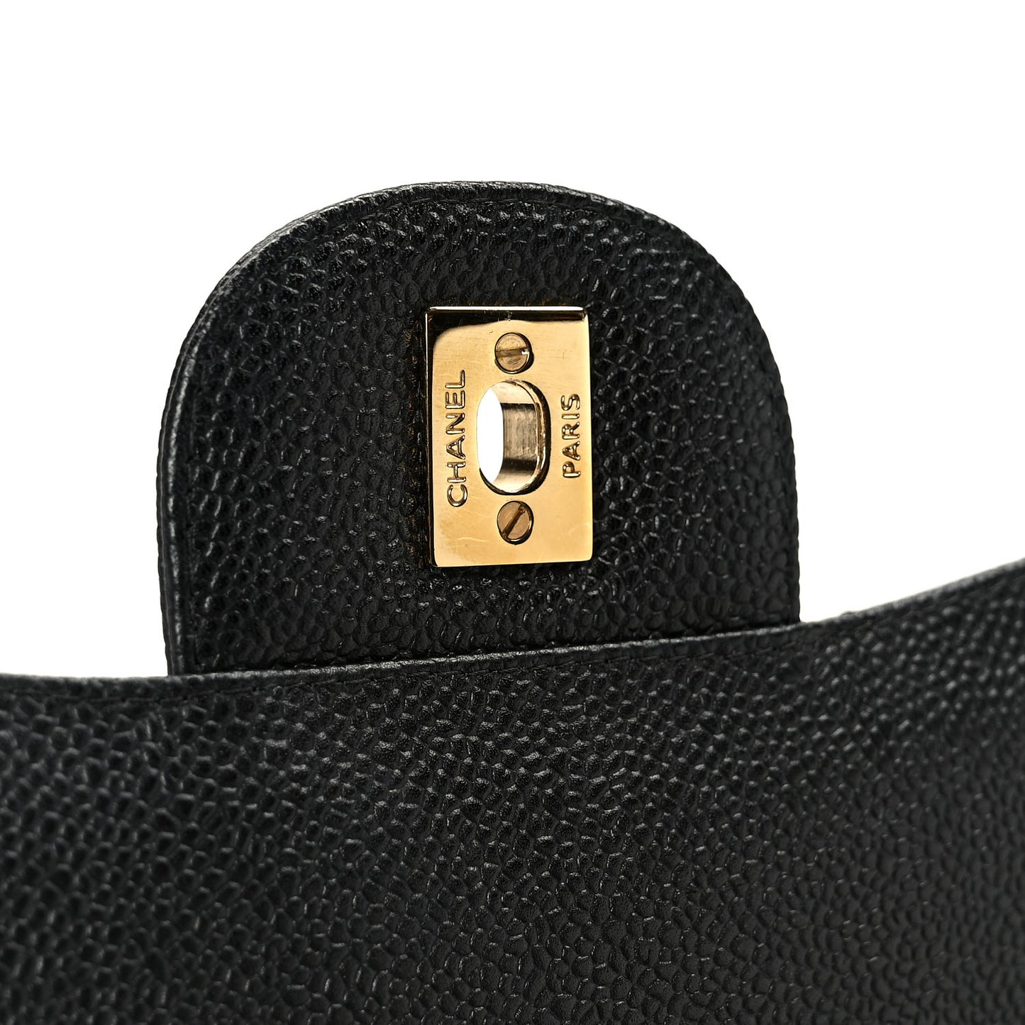 Caviar Quilted Maxi Double Flap Black