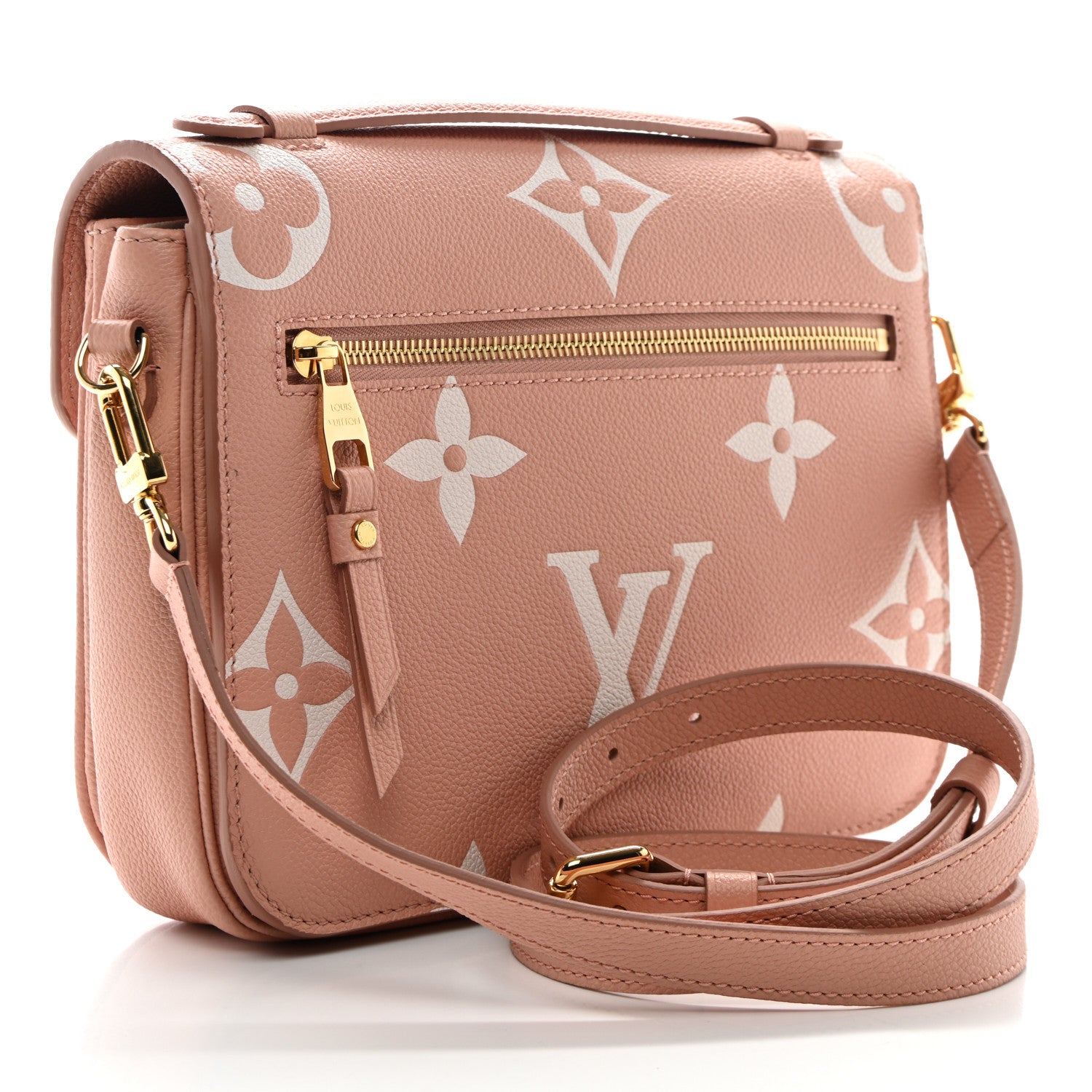 Louis Vuitton Empreinte Monogram Giant Pochette Metis Rose Trianon Cream 3 of 9