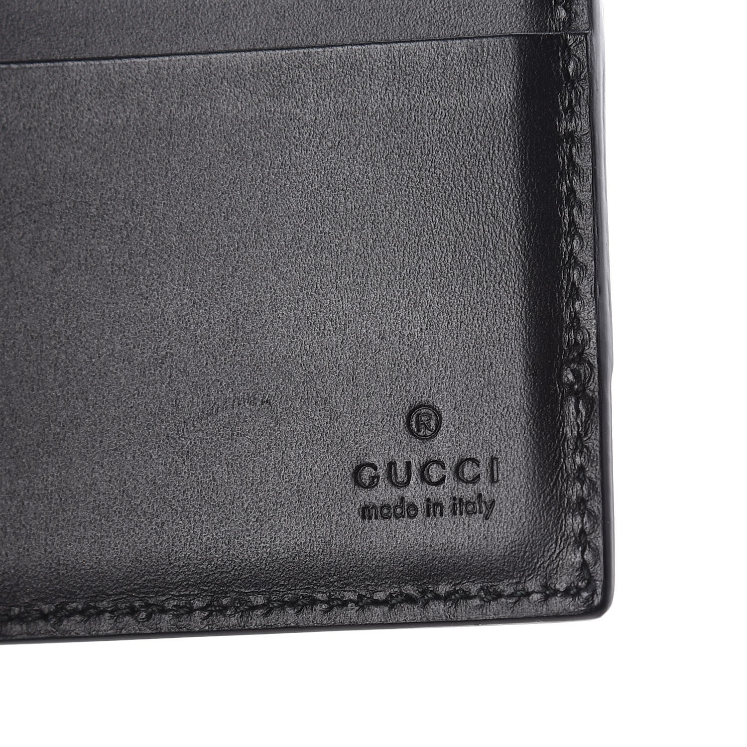 Gucci GG Supreme Monogram Bi-Fold Wallet Black 6 of 6