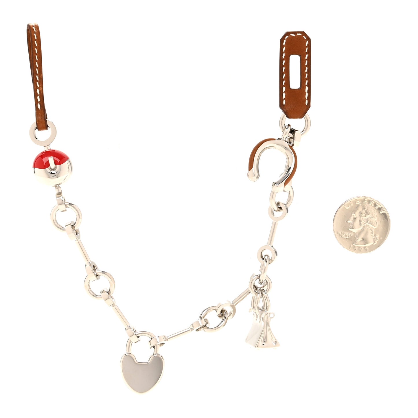 Palladium Barenia Bijou De Sac Bag Charm Fauve Rouge De Coeur