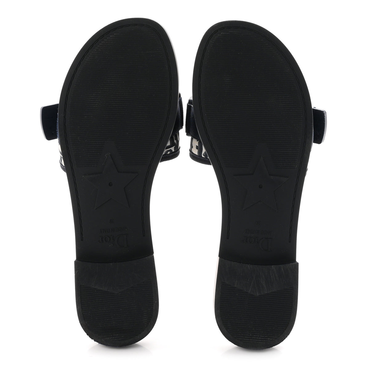 Christian Dior Nylon Oblique Dio(r)evolution Slide Sandals 39 Deep Blue 6 of 10
