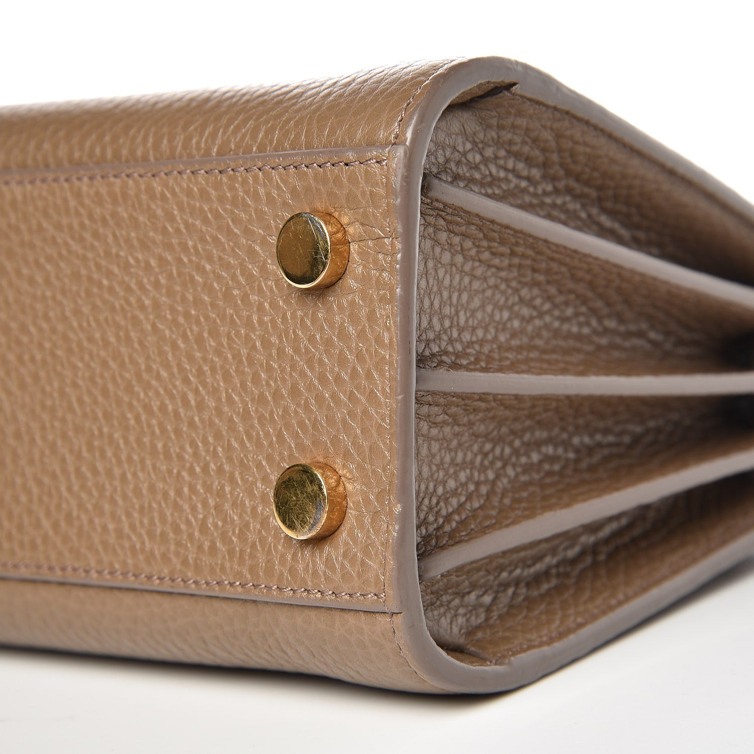 Saint Laurent Grained Calfskin Nano Sac De Jour Poudre Taupe 8 of 10