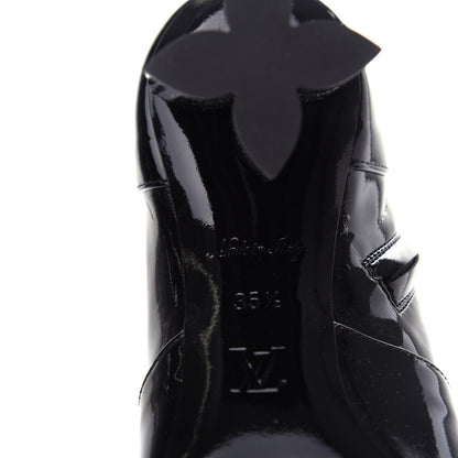 Louis Vuitton Patent Silhouette Ankle Boots 35.5 Black 9 of 10