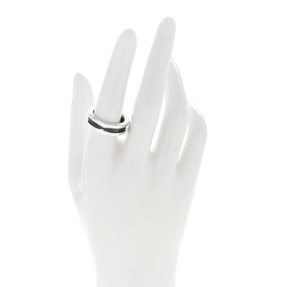 Bulgari Sterling Silver Ceramic Save The Children One-Band Ring 56 7.5 2 of 5