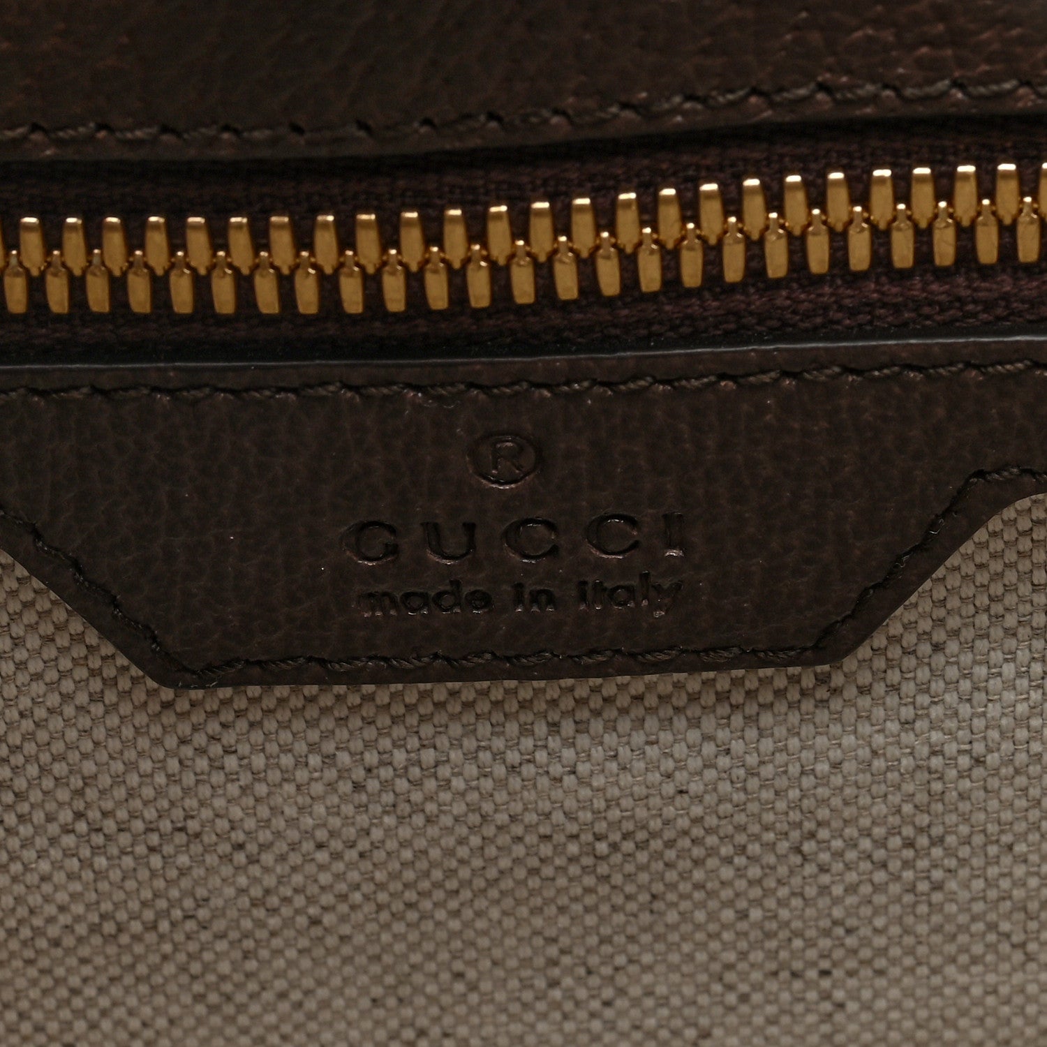 Gucci Monogram Jumbo GG Textured Dollar Calfskin Web Tote Bag Camel Ebony New Acero 6 of 9