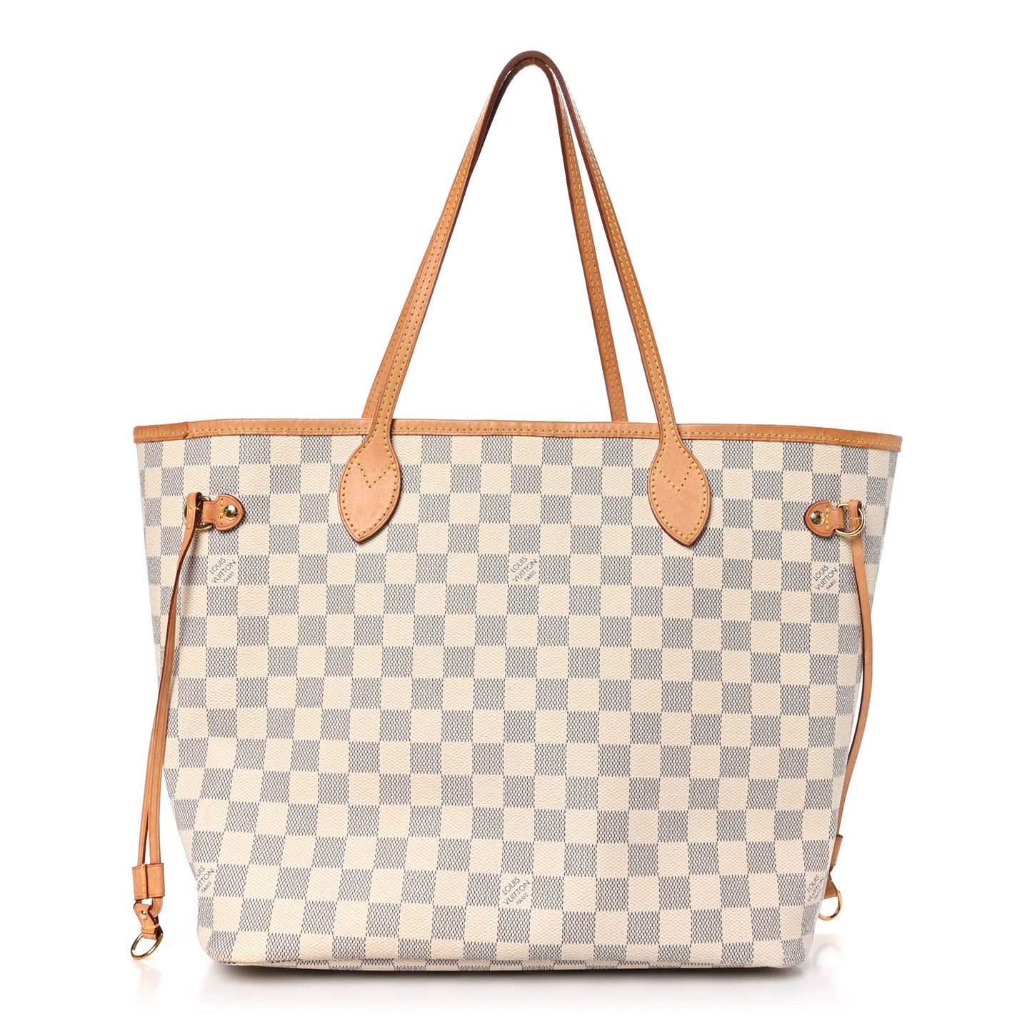 Damier Azur Neo Neverfull MM Rose Ballerine