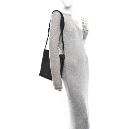 Celine Soft Grained Calfskin Small Sangle Bucket Bag Black 2 of 9