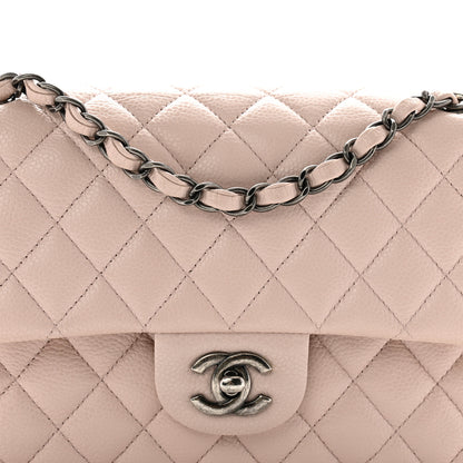 Chanel Caviar Quilted Medium Double Flap Light Pink 8 of 12