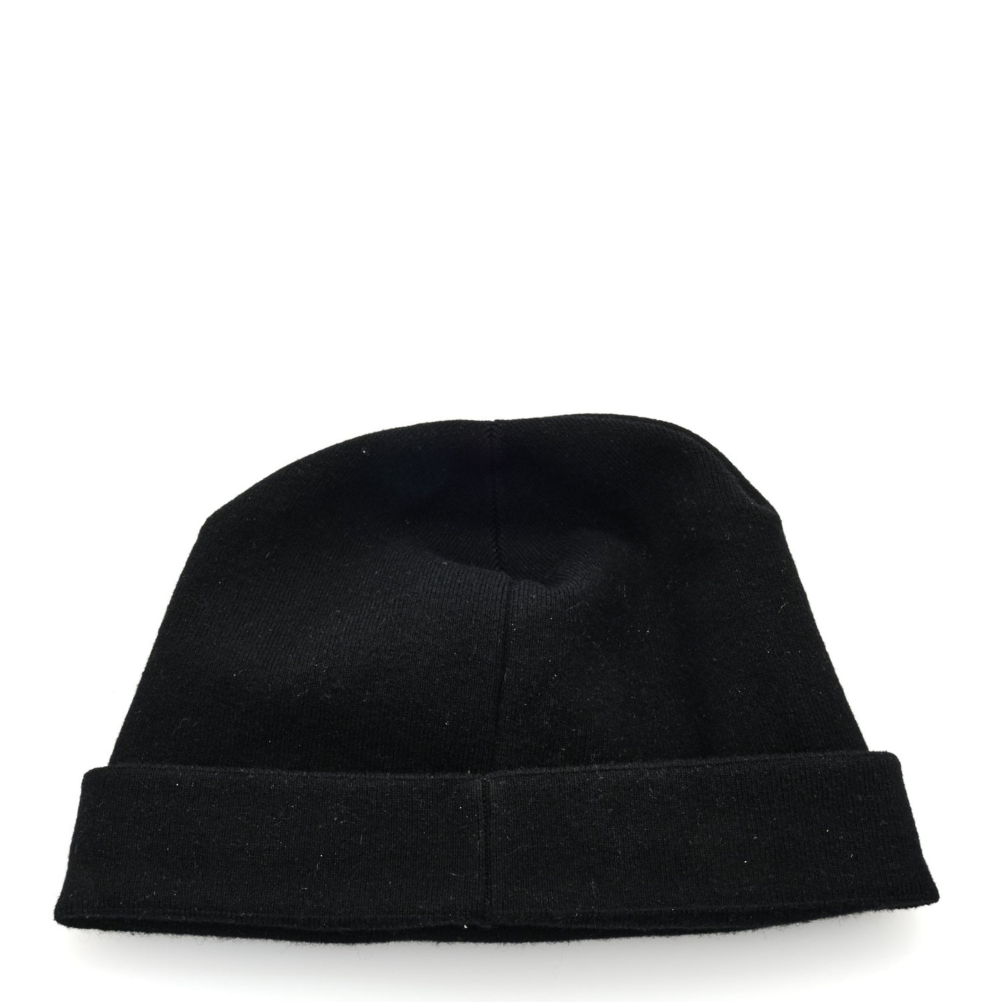 Cashmere CC Brooch Beanie Hat Black Ruthenium
