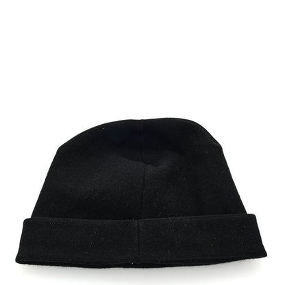 Chanel Cashmere CC Brooch Beanie Hat Black Ruthenium 3 of 4