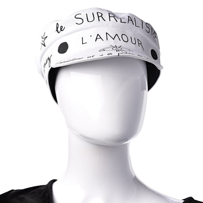 Christian Dior Daydream Words Print Cap Hat 57 White 2 of 11