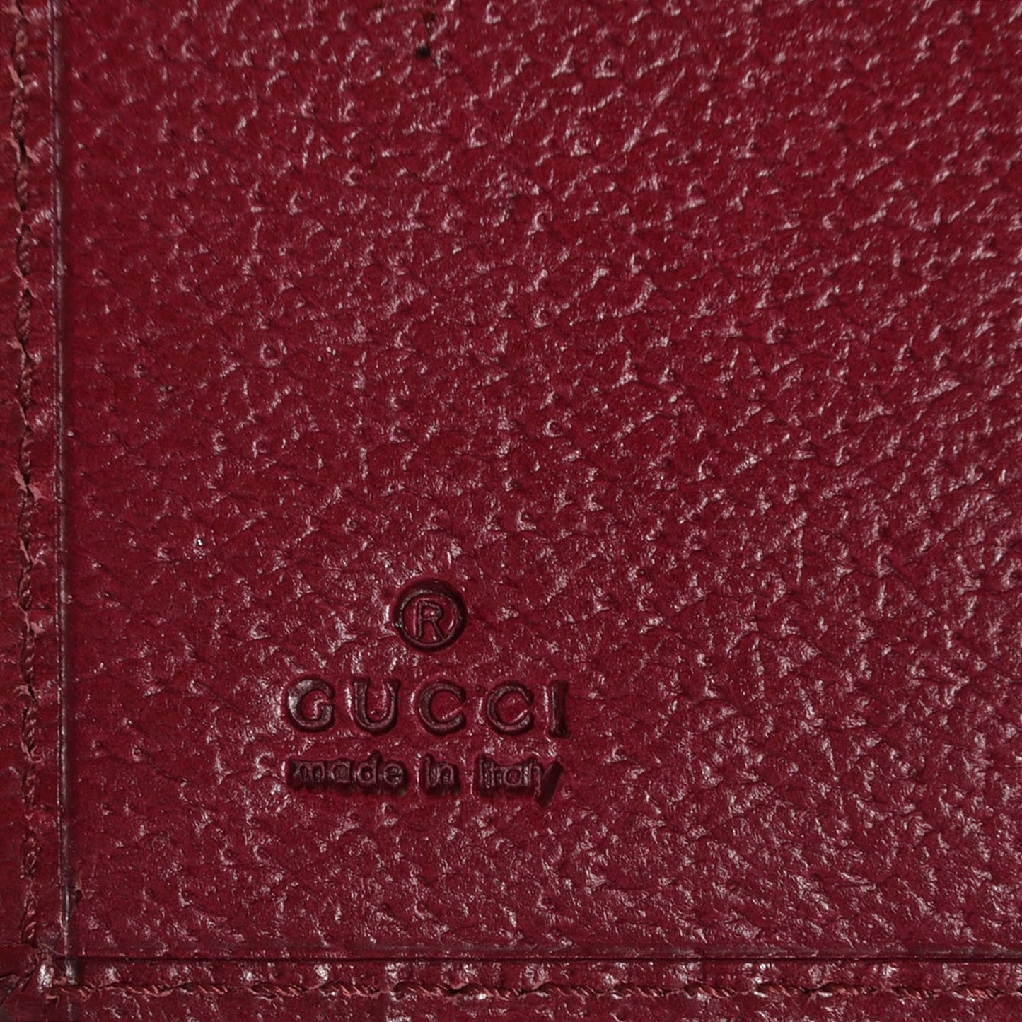 Monogram Bi-Fold Wallet Red