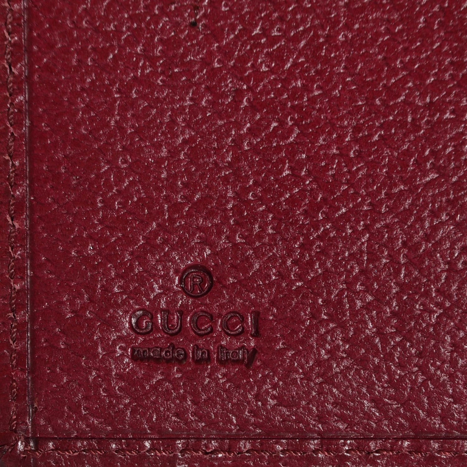 Gucci Monogram Bi-Fold Wallet Red 6 of 8