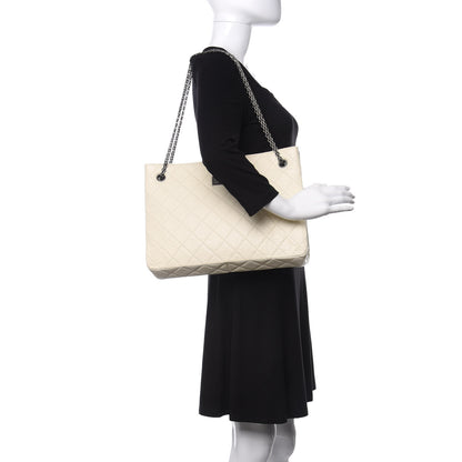 Chanel Aged Calfskin Quilted Reissue 2.55 Tote Ivory 2 of 11
