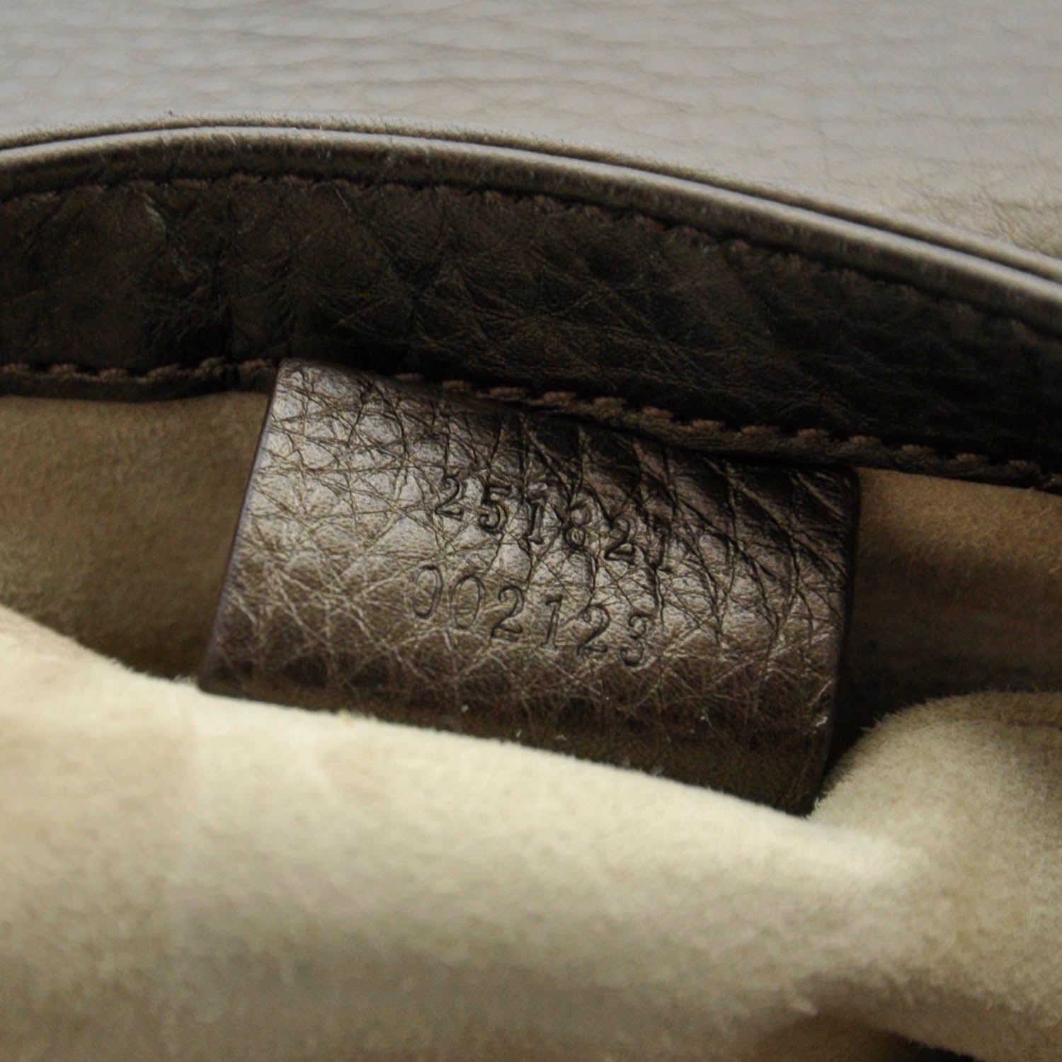 Gucci Metallic Pebbled Calfskin Small 1973 Chain Shoulder Bag Winter Leaf 7 of 7