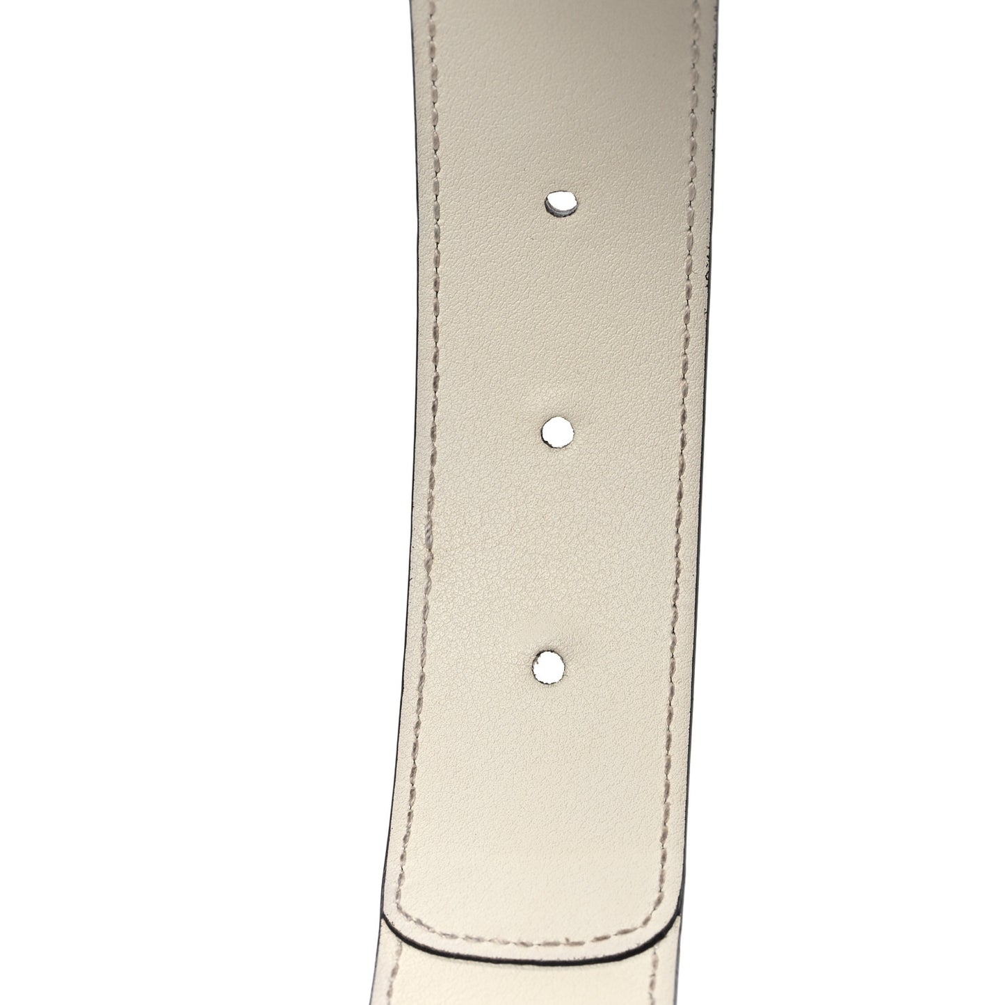 GG Supreme Monogram Matte Plutone Calfskin Double G 30mm Belt 75 30 Beige Ebony Mystic White