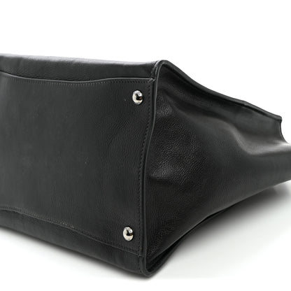 Prada Glace Calf Twin Pocket Tote Black 9 of 9