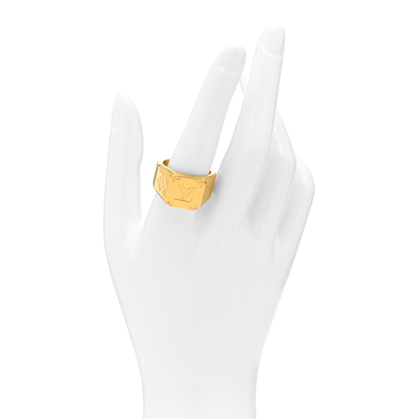 Monogram Signet Ring M Gold