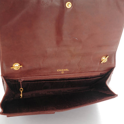 Chanel Caviar Timeless CC Wallet On Chain WOC Dark Brown 5 of 9