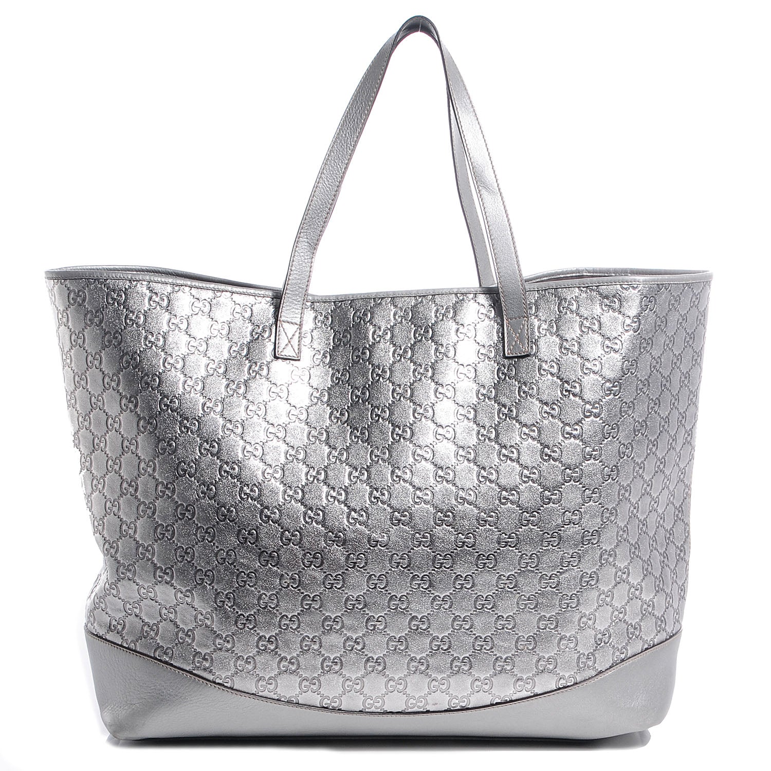 Gucci Guccissima Large Tote Silver 1 of 10