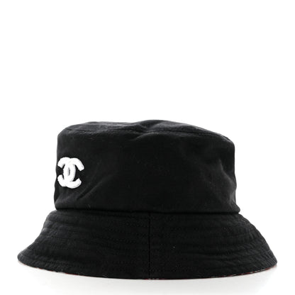 Chanel Cotton Pearl CC Bucket Hat M Black 4 of 8