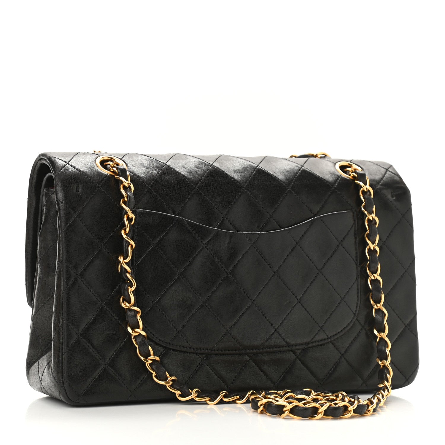 Chanel Lambskin Quilted Medium Double Flap Black 3 of 11