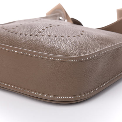 Hermes Taurillon Clemence Evelyne III PM Etoupe 9 of 12