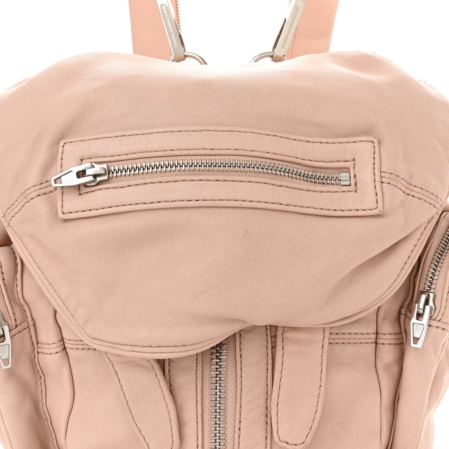 Lambskin Marti Backpack Bag Washed Pink Rhodium Hardware