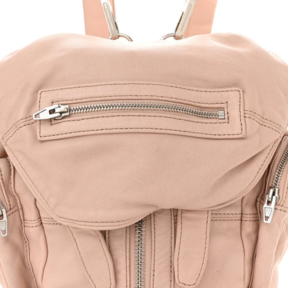 Alexander Wang Lambskin Marti Backpack Bag Washed Pink Rhodium Hardware 7 of 9