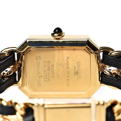 Chanel Stainless Steel Lambskin 20mm Chain Premiere Quartz Watch Gold M 5 of 11